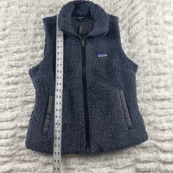 PATAGONIA Women’s Los Gatos Gray Deep Pile Full Zip Vest Size Small‎ - Picture 4 of 15